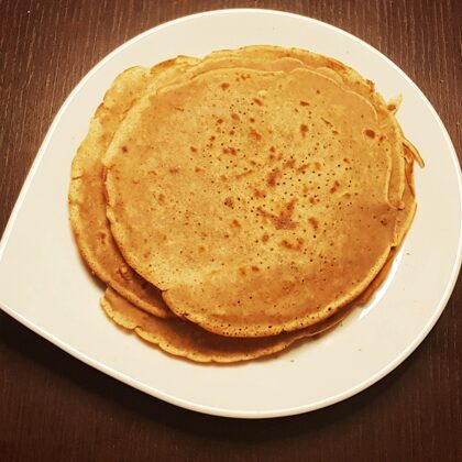 Pancakes with Acorn Flour