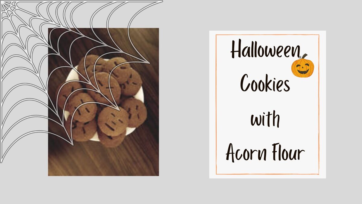 Halloween Cookies with Acorn Flour